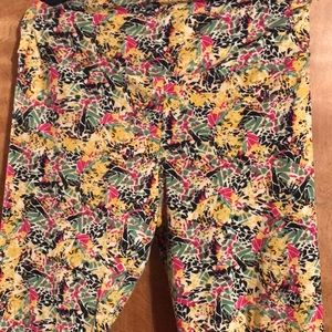 LulaRoe Gold, Black, and Pink Pants